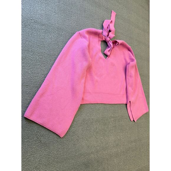 River Island Women Size 10 Pink Jumper Set Wide Leg - Picture 9 of 16